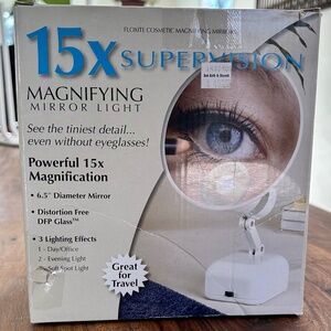 NEW 15X FLOXITE Supervision Magnifying Mirror Light